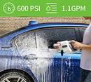 Fixnow Cordless Pressure Washer Portable Cleaner Adjustable Nozzle - White - Like New