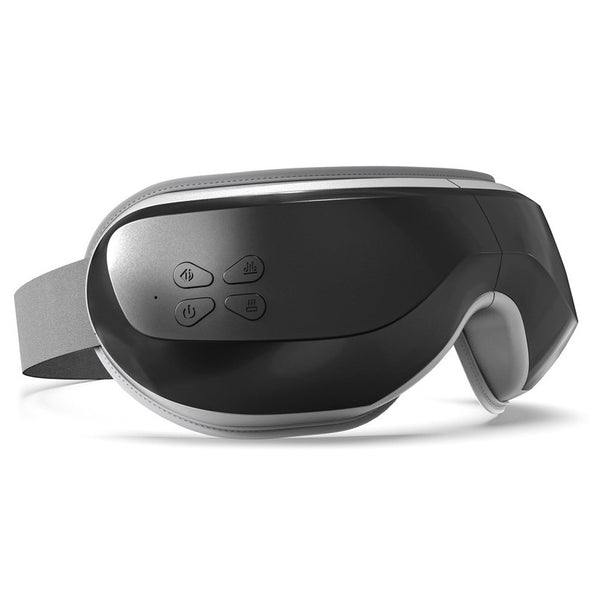 BOKOR EYE MASSAGER HEAT EYE MASSAGER ACCUPRESSURE VIBRATION- BLACK/SILVER - Like New
