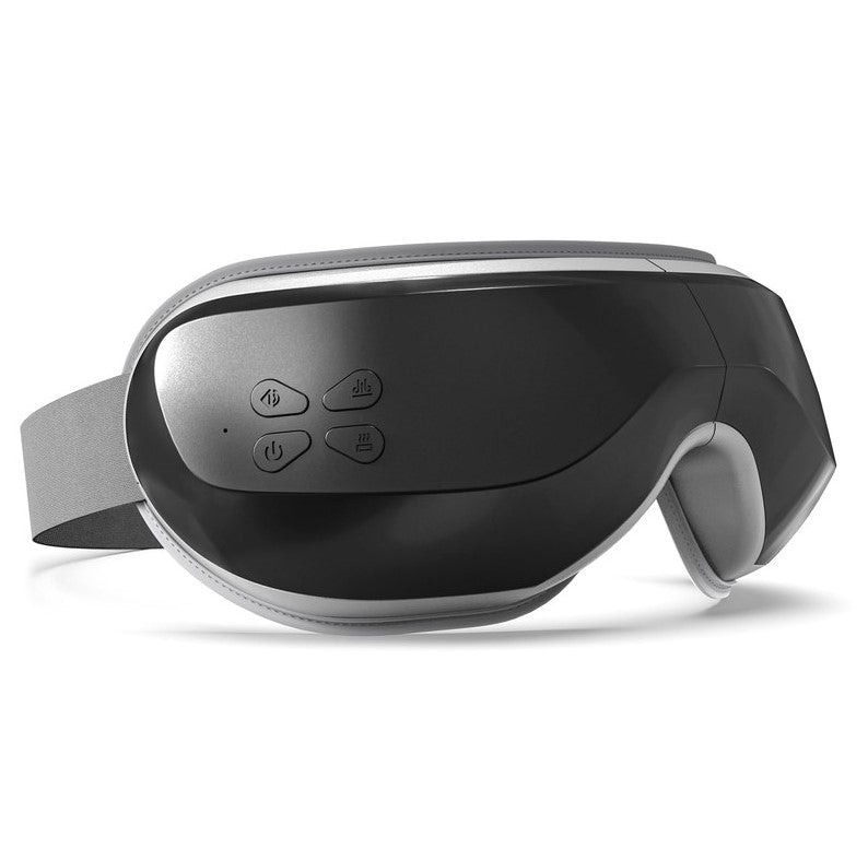 BOKOR EYE MASSAGER HEAT EYE MASSAGER ACCUPRESSURE VIBRATION- BLACK/SILVER - Like New