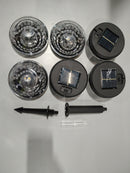 GENERIC OUTDOOR SOLAR PATHWAY LIGHTS 6 PACK - BLACK - Like New