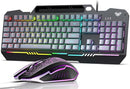 AULA KEYBOARD T102 104 KEYS GAMING KEYBOARD MOUSE COMBO GREY KEYCAPS+BLACK PANEL Like New