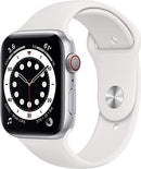 For Parts: APPLE WATCH 6 GPS LTE 44MM ALUM WHITE BAND SPORT M07F3LL/A - CANNOT BE REPAIRED