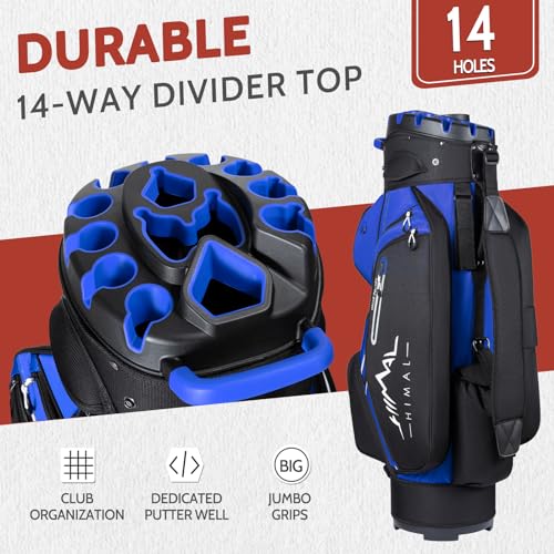 UNIHIMAL 14-WAY GOLF CART BAG PRO WITH FULL LENGTH DIVIDER TOP - Scratch & Dent