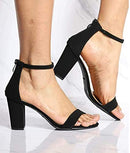 B07BDRT88M Over the Toe Strap Ankle Wrap Strap Heel Open Toe, Black, 8.5 - Brand New