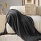 InHand Living Room Knitted Blankets with Tassel, Summer Blanket, 50"x60", Gray - Brand New