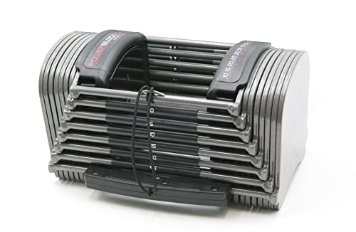 POWERBLOCK SPORT 50 DUMBBELLS SOLD IN PAIRS 10-50 LB 503-00185-01 - GRAY - Like New