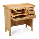 DNA MOTORING HEAVY DUTY WOOD WORKBENCH WOODEN WORKBENCH 5 DRAWERS TOOLS-00524 - Like New