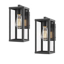 Outdoor Wall Sconce, Fixture, Clear Glass Shade, 4 PACK - B08M3T7R3V - Brand New