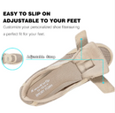 KWUKOTY DIABETIC SHOES  SLIP-ON ORTHOPEDIC WALKING SHOES - SIZE: 6.5 W - KHAKI - Like New