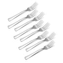 ONEIDA ZINC EVERYDAY FLATWARE DINNER FORKS SET OF 8, 18/0 STAINLESS STEEL SILVER - Brand New