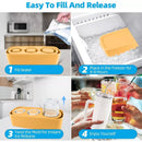 AFANQI ICE CUBE TRAY FOR TUMBLER CUP, 3 PCS SILICONE CYLINDER ICE MOLD - YELLOW - Like New