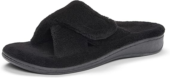 VIONIC WOMEN'S RELAX HOUSE SLIPPER - SIZE: WOMEN 10 (AU/UK W8) (EU W42) - BLACK - Like New