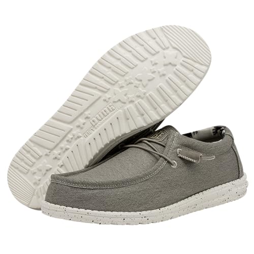 110380500 Hey Dude Men's Wally Stretch | Men's Loafers | Size 8 | Beige - Like New