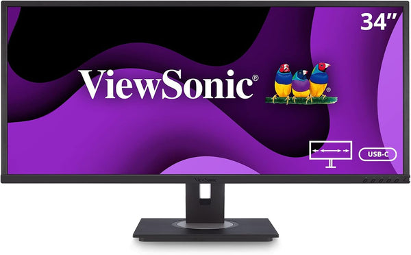 ViewSonic VG3456 34" 21:9 UltraWide WQHD 1440p Monitor - Black Like New