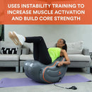 New Image Unisex All-in-One Inflatable Workout FCV-01-50CURVE Grey One Size Like New