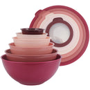 COOK WITH COLOR Mixing Bowls with TPR Lids - 12 Piece Plastic Nesting Bowls - Brand New