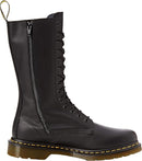 DR. MARTENS WOMEN'S 1914 VONDA 14-EYE FLORAL CASUAL BOOT SIZE: WOMEN 5 BLACK/RED - Like New