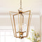 GEPOW BRUSHED ANTIQUE MODERN 4 LIGHT FOYER LIGHTING FIXTURE A03784 - GOLD Like New