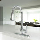 BIO BIDET FLOW CLASSIC KITCHEN FAUCET, RETRACTABLE PULL DOWN SPRAYER - CHROME - Like New