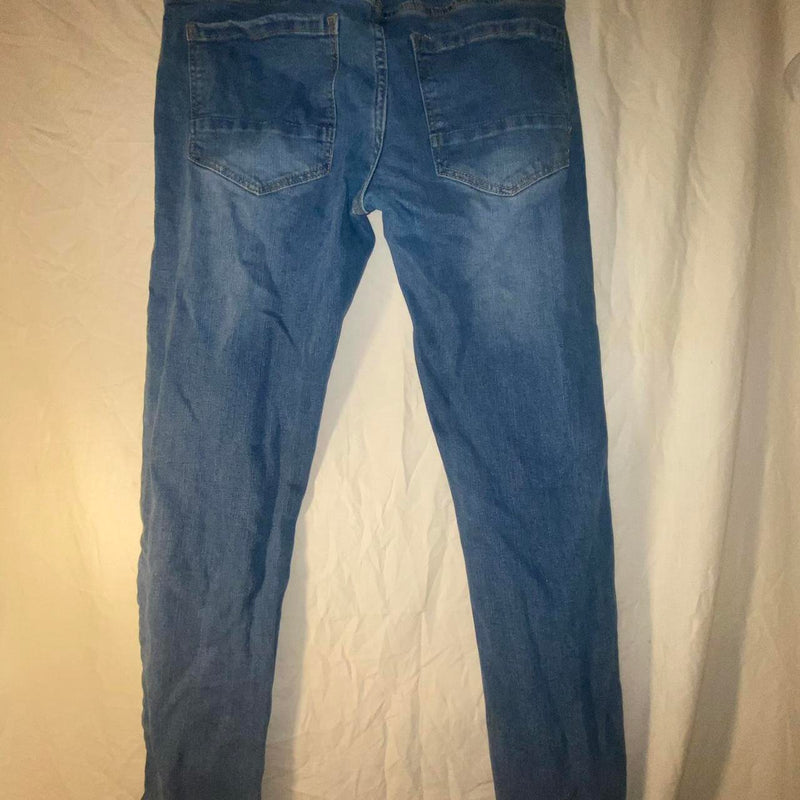 BLU ROCK MEN'S BLUE DENIM JEANS - 30X31 - BLUE - Brand New
