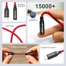 ANYPLUS USB C TO 3.5MM AUDIO ADAPTER TYPE C TO 3.5MM FEMALE HEADPHONE - RED - Like New