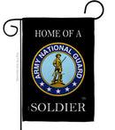 BREEZE DECOR HOME OF NATIONAL GUARD SOLDIER GARDEN FLAG 13 X 18.5 - BLACK - Brand New