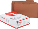 UNIVERSAL UNV16143EE REINFORCED 1/3-CUT TOP TAB KRAFT FILE FOLDERS BROWN - Brand New