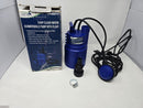 EZ TRAVEL COLLECTION 1/2 CLEAR WATER SUBMERSIBLE PUMP WITH FLOAT 1580 GPH - BLUE - Like New
