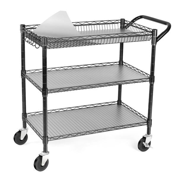WDT 990Lbs Capacity Heavy Duty Rolling Utility Cart NSF CCHH-010 Black - Like New