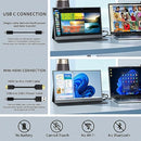 ReHisk Portable Monitor 15.6” IPS Display Laptop Screen Extender - Black - Brand New