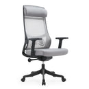 LEISUREMOD ERGONOMIC OFFICE CHAIR HIGH BACK MESH CHAIR - LIGHT GRAY - Like New