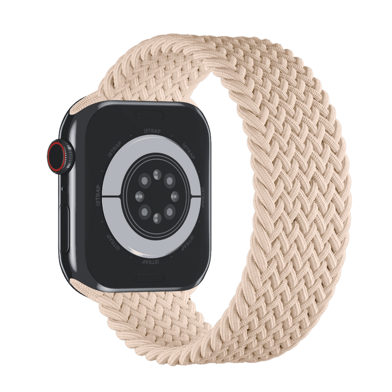 APPLE WATCH BRAIDED SOLO LOOP 45MM MPCW3AM/A - SIZE 11 - BEIGE - Like New