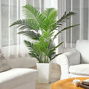 Fopamtri Artificial Areca Palm Plant 5 Feet Fake Palm Tree with 17 Trunks 2 Pack - Like New