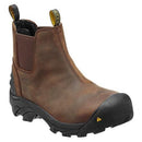 1013264EE KEEN UTILITY DETROIT STEEL TOE SLIP-ON BOOT - BROWN - SIZE 10 X-WIDE Like New