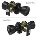 Probrico 8 Pack Tulip-Style Door Knobs Door Lock Handle Lockset - Bronze - Brand New