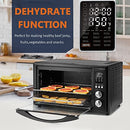 CROWNFUL Air Fryer Toaster Oven, 32 Quart Convection Roaster, B08DKYXTKY - Black - Brand New