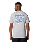 COLUMBIA MEN'S PFG TARPON RISE TECH TEE SHORT SLEEVE MEN L GRAY/TROUT - Brand New