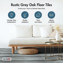 PowerSellerUSA Peel Stick Floor Tiles, 20 pcs, 12x12, 1.2 mm, CD1897 - Gray Oak - Like New