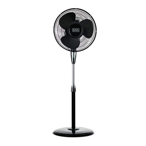 BLACK & DECKER 16 INCHES STAND FAN WITH REMOTE - BLACK - Like New