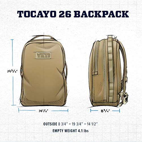 YETI TOCAYO 26 BACKPACK - BLACK - Like New