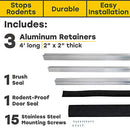 Xcluder X2 Animal Proof Garage Seal Kit 12 Ft. x 2" x 2" - Multiple Options - Like New