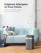 WELOV Air Purifiers for Bedroom: H13 True HEPA Air Purifiers 23db P100G - Gray Like New