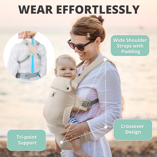 PLATEAU ELK BABY CARRIERS BABY CARRIER WITH HIP SEAT 9 IN 1 FRONT FACING BLACK - Like New