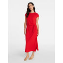 TIME AND TRU SIDE TIE MIDI DRESS DOLMAN SLEEVES - SIZE: WOMEN XL - RED ROOSTER - Brand New