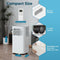 COWSAR PORTABLE AIR CONDITIONERS, 8,000 BTU WITH REMOTE CONTROL - WHITE - Like New