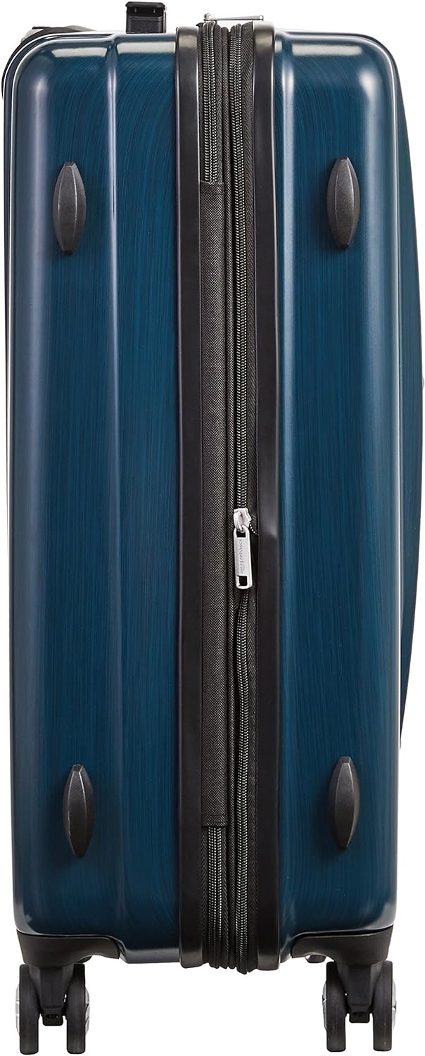 Amazon Basics Hard Shell Carry On Spinner Suitcase Luggage 22 Inch Navy Blue - Like New