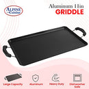 Alpine Cuisine Aluminum Griddle Pan 19x11in Heat Resistant B07TDC5BK8 - Gray - Brand New