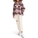 LEVI'S WOMEN'S ZOE RELAXED WOOL PLAID JACKET - SIZE 2XL - PORCELAIN ROSE PLAID - Like New