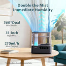 BREEZOME 5L HUMIDIFIERS FOR BEDROOM ROOM 36H COOL MIST HUMIDIFIER ESSENTIAL OIL - Like New