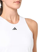 ADIDAS WOMEN'S TENNIS MID-LENGTH Y-TANK TOP SIZE: WOMEN M - WHITE - Brand New